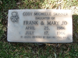 Cody Michell Skinner (Daughter Frank & Mary Jo Skinner)