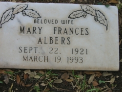 Mary Frances Albers