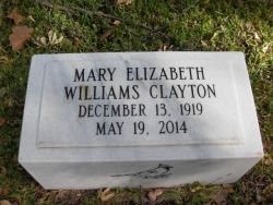 Mary Elizabeth Williams Clayton