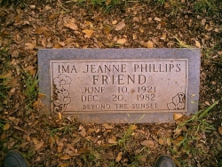 Ima Jeanne Phillips Friend