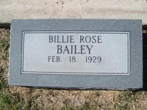Billie Rose (Schwalbe) Whitehead Bailey