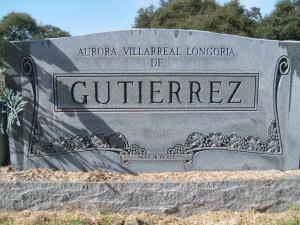 Aurora Villarreal Longoria De Gutierrez