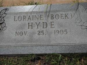Loraine Boek Hyde