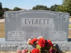 Everett, Tom E. & Opal May Perry, Block S, Lot 121