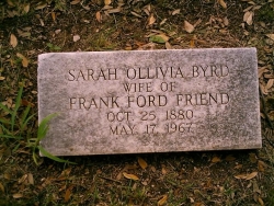 Sarah Ollivia Byrd Friend
