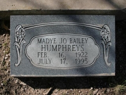 Madye Jo Bailey Humphreys