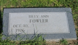 Billy Ann Fowler