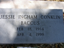 Jessie Ingham Conklin Baccus