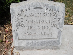 Alma Lee Sapp Armentrout